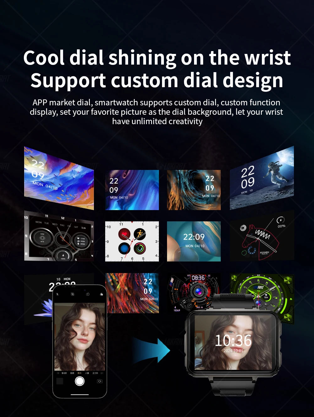 Android Dual Camera 4G Smart / Gaming Watch