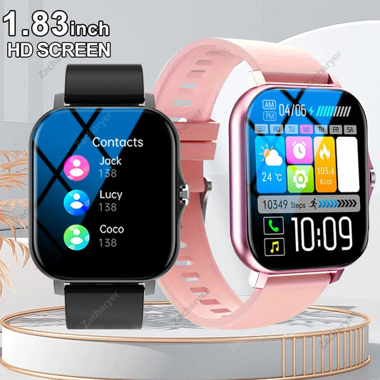 Multi-Sport Mode Smartwatch: Compatible with Android & iPhones