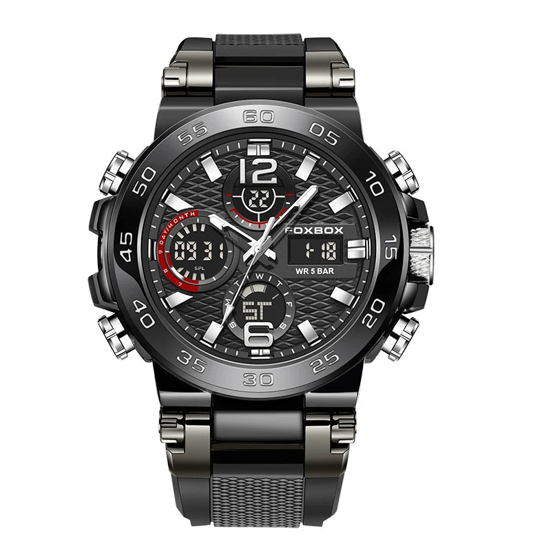 FOXBOX Military Men's Quartz Sport Digital Watch