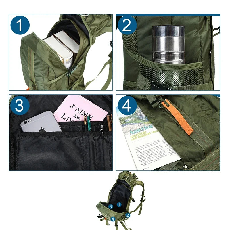 Men's Lightweight Water/Tear Resistant  Backpack