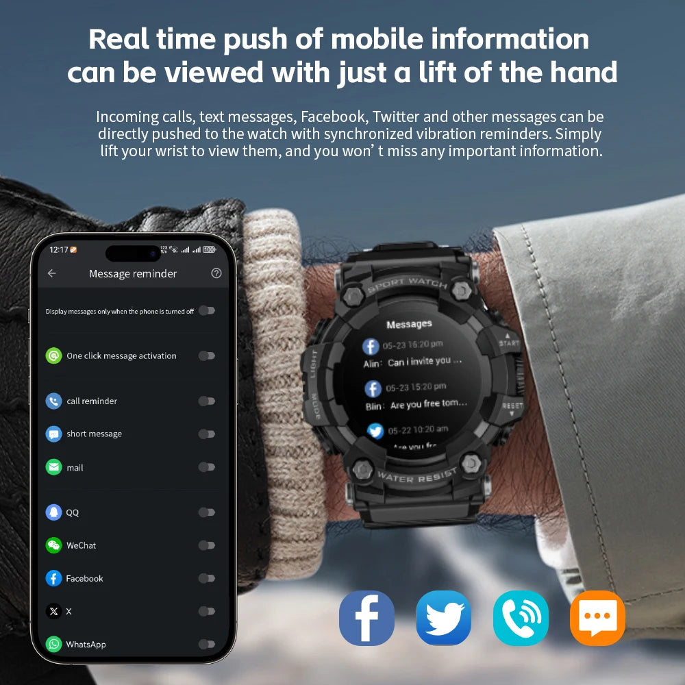 LOKMAT ATTACK-GT Rugged Sport Smart Watch