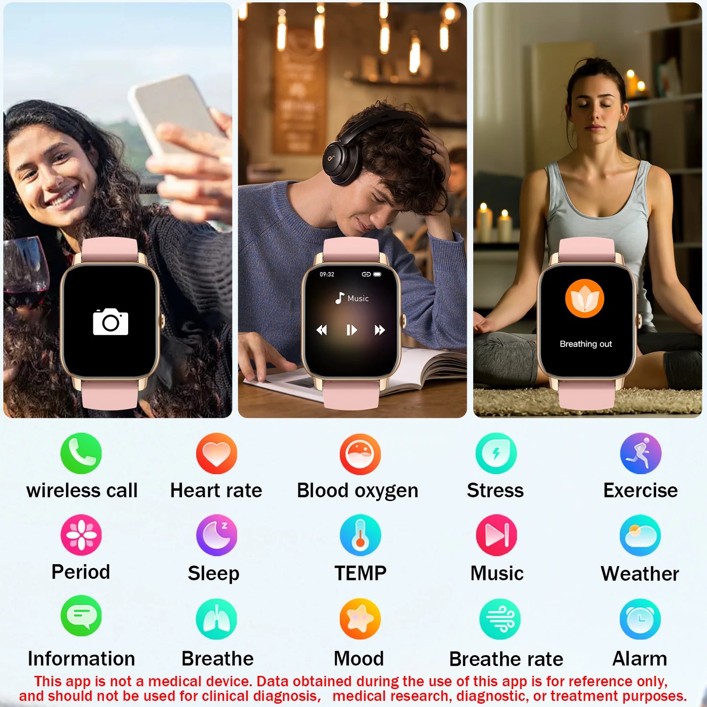 AI Voice Assistant Smart Watch for Men/Women