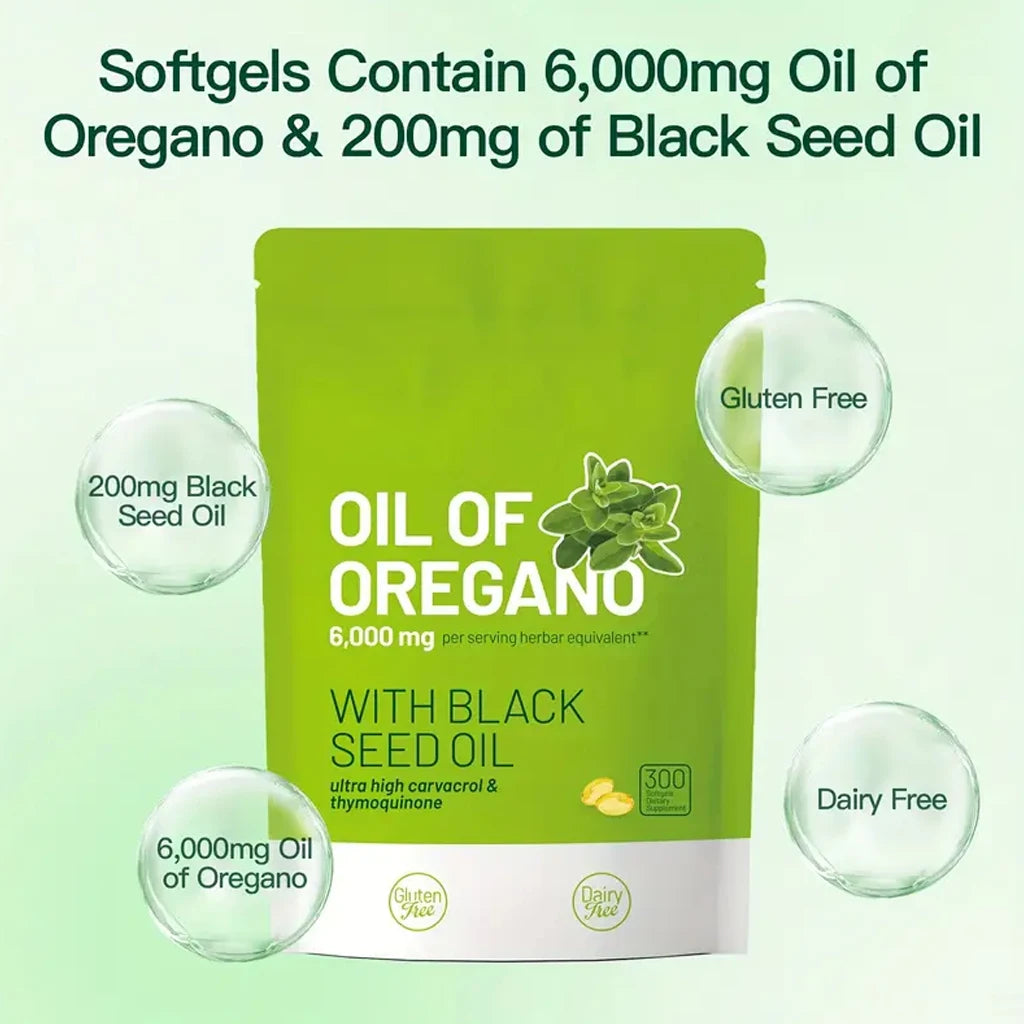 Oil Of Oregano with Black Seed Oil