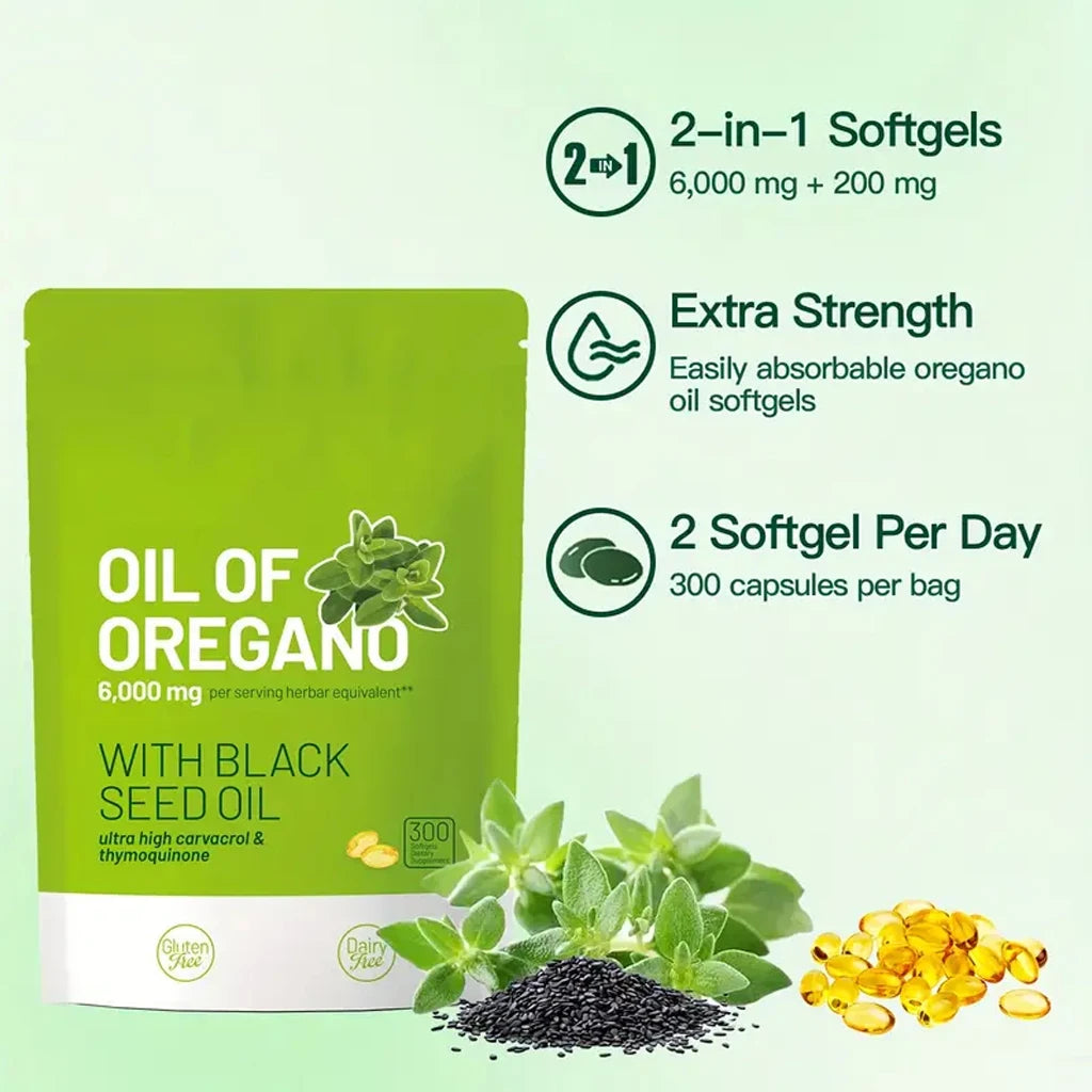 Oil Of Oregano with Black Seed Oil