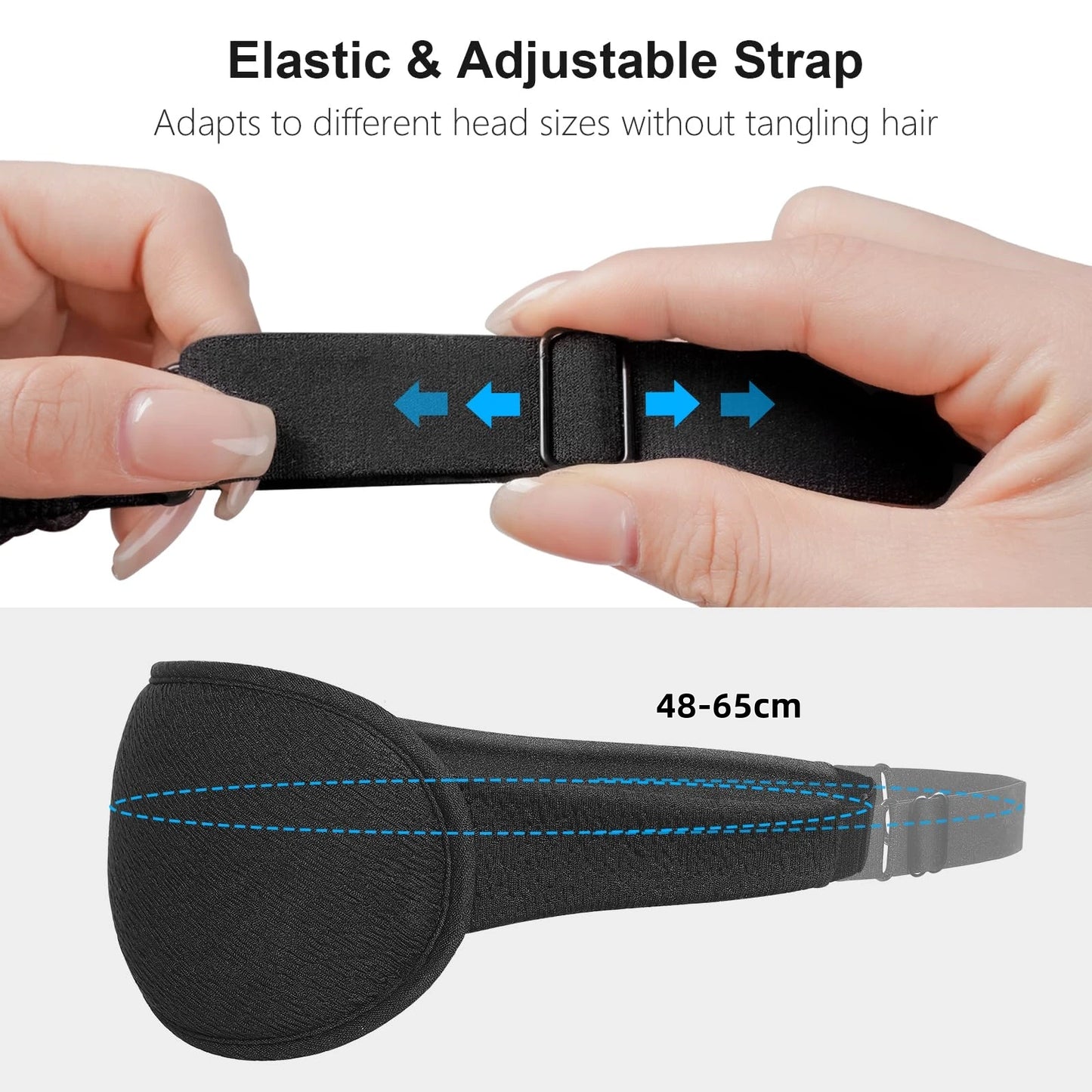 2pcs Total Blackout 3D Sleeping Mask, Super Lightweight