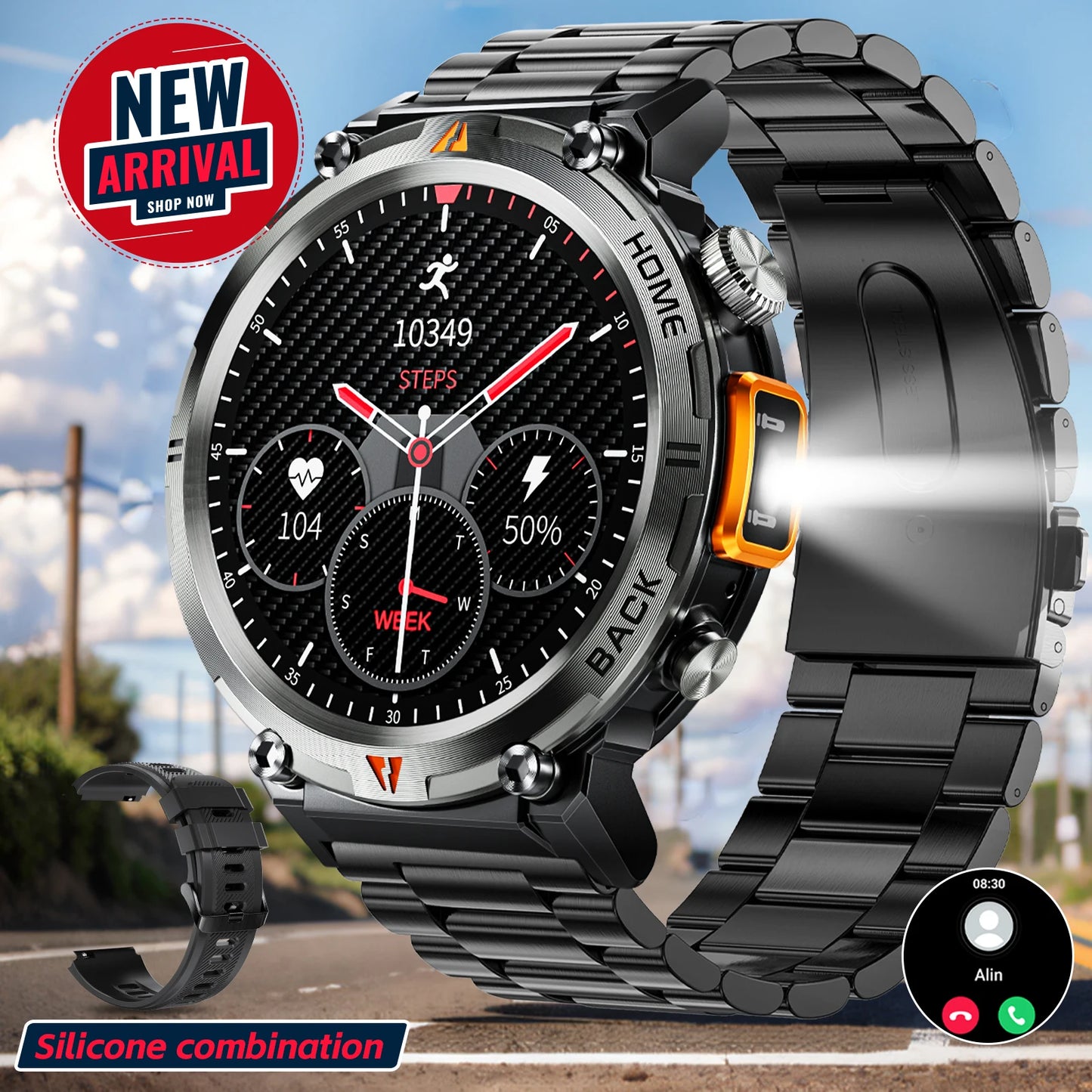 Men's Smart Watch Touch Screen Health Tracker