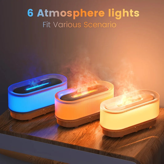 6 Colors Simulation Flame Light Aromatherapy Diffuser