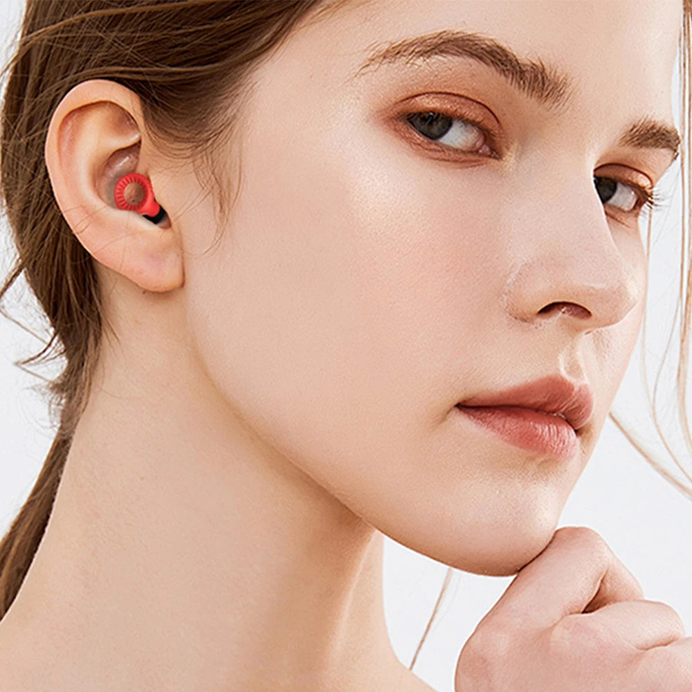 Ultra Thin Loop Shape Earplugs Reusable Waterproof