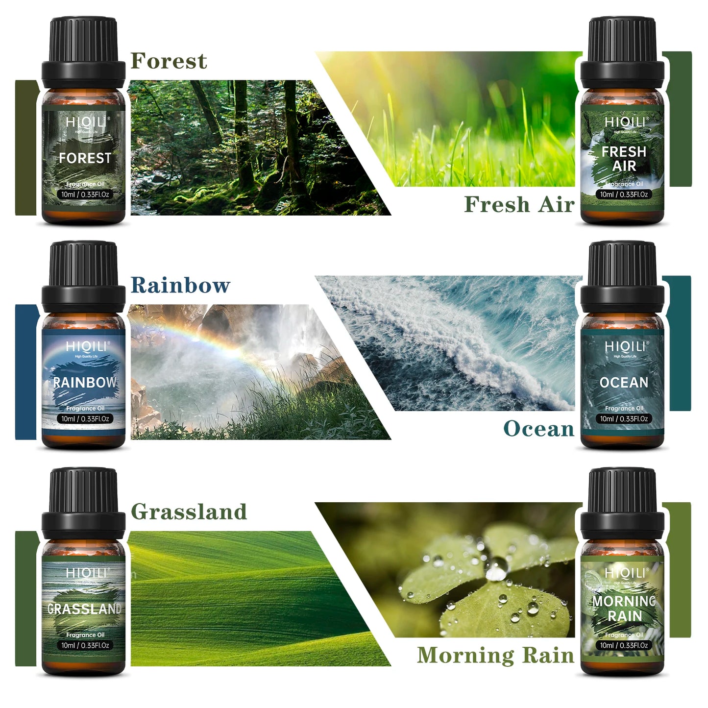 HIQILI Aromatherapy Essential Oils Set - Nature
