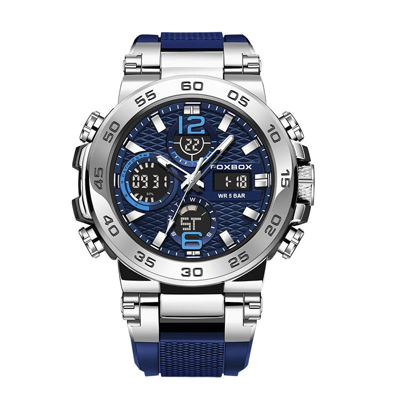 FOXBOX Military Men's Quartz Sport Digital Watch