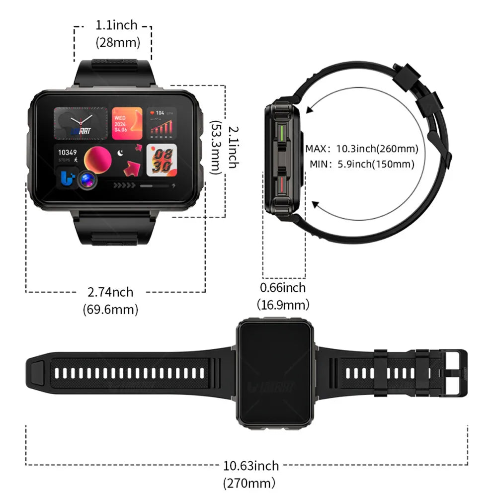 Android Dual Camera 4G Smart / Gaming Watch