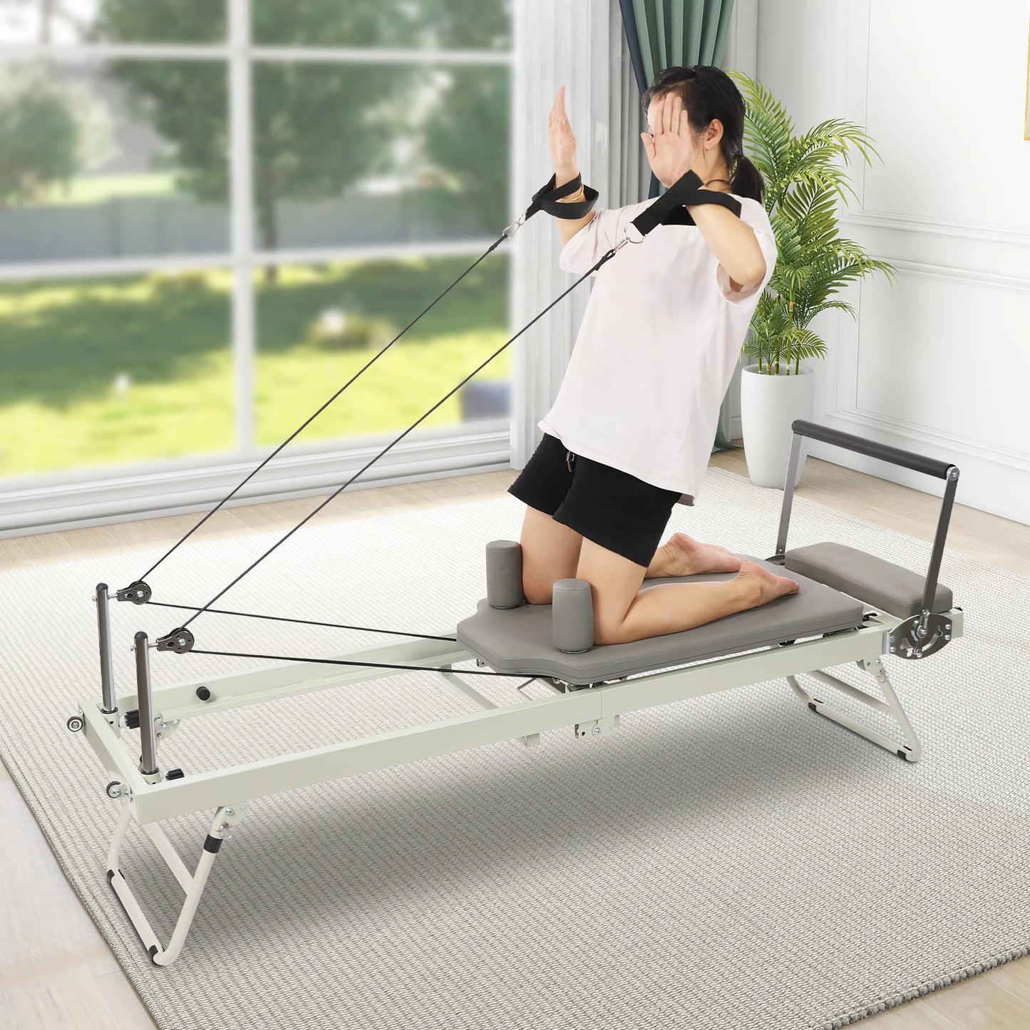 Multifunctional Foldable Pilates Reformer Machine