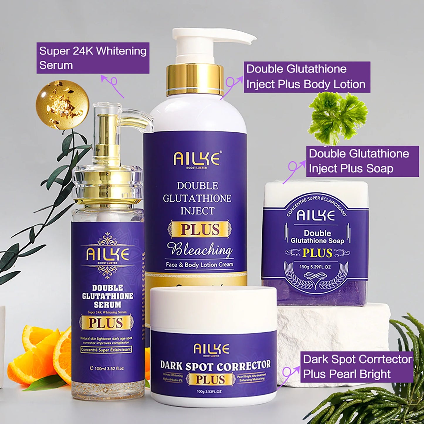 Double Glutathione Face and Body Serum