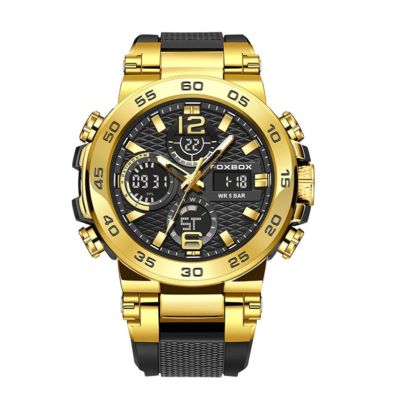 FOXBOX Military Men's Quartz Sport Digital Watch
