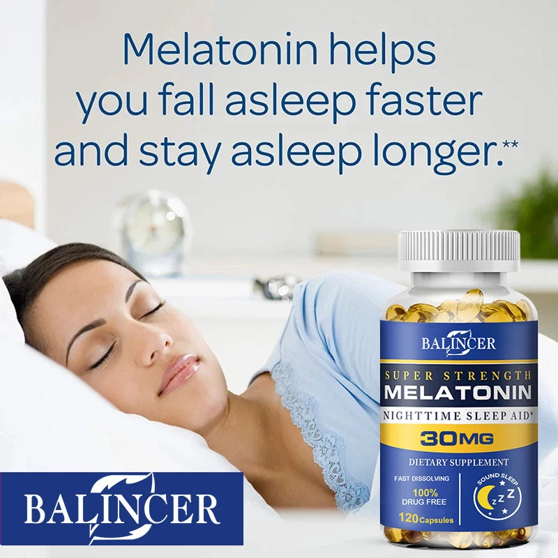 Balincer Melatonin Nighttime Sleep Aid 30 mg