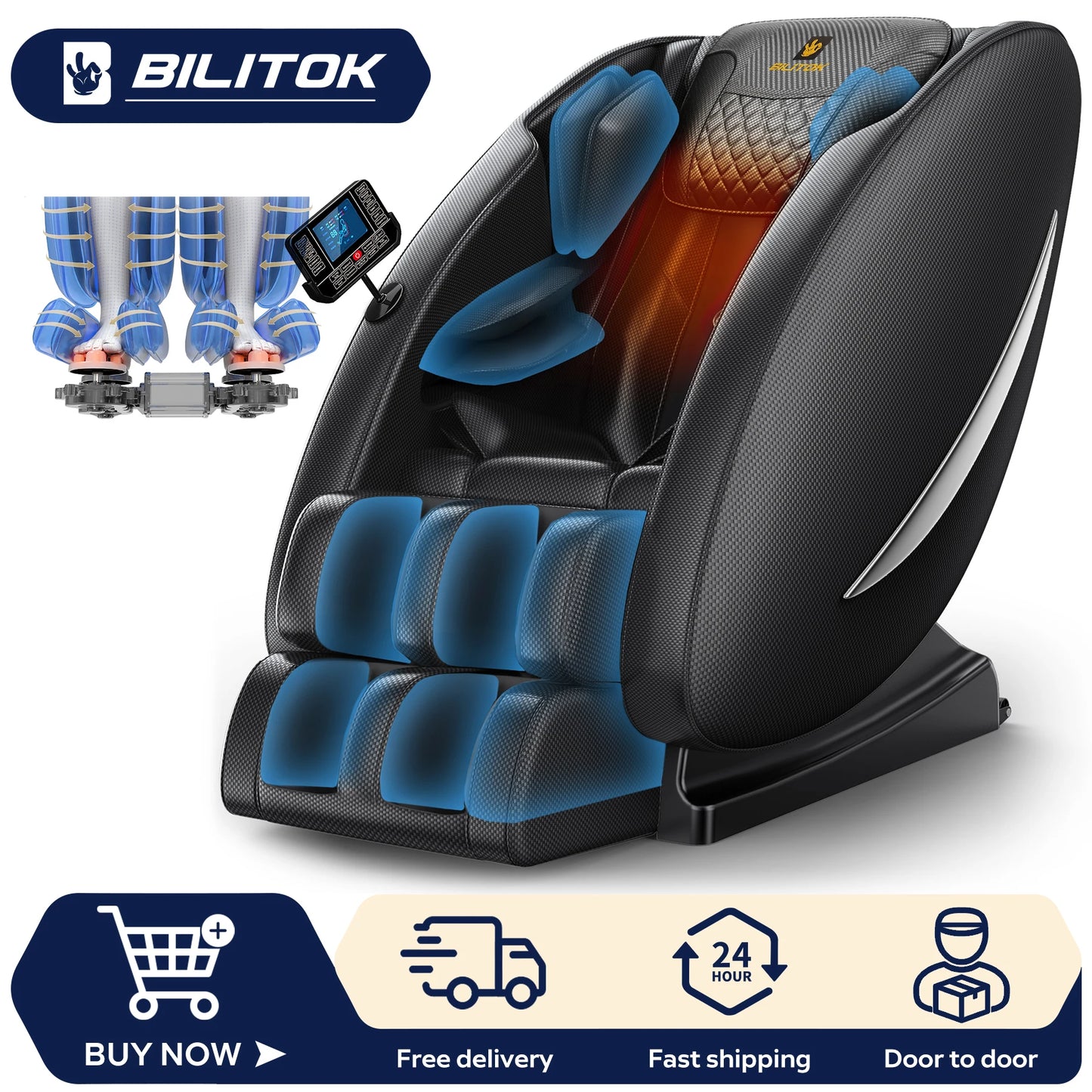 Full Body Zero Gravity Massage Chair w/Heat