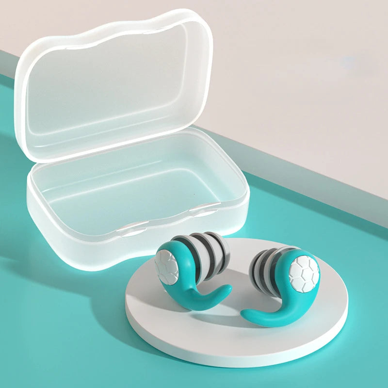 Anti-Noise Earplug Triple Layer Silicone  Waterproof