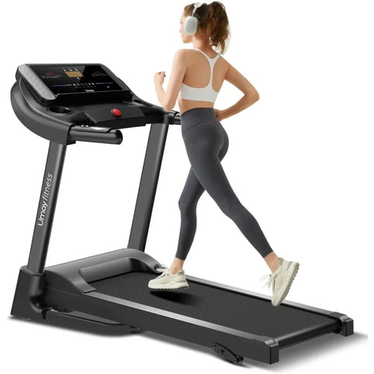 Fitness Folding Incline Treadmill with Pulse Sensors