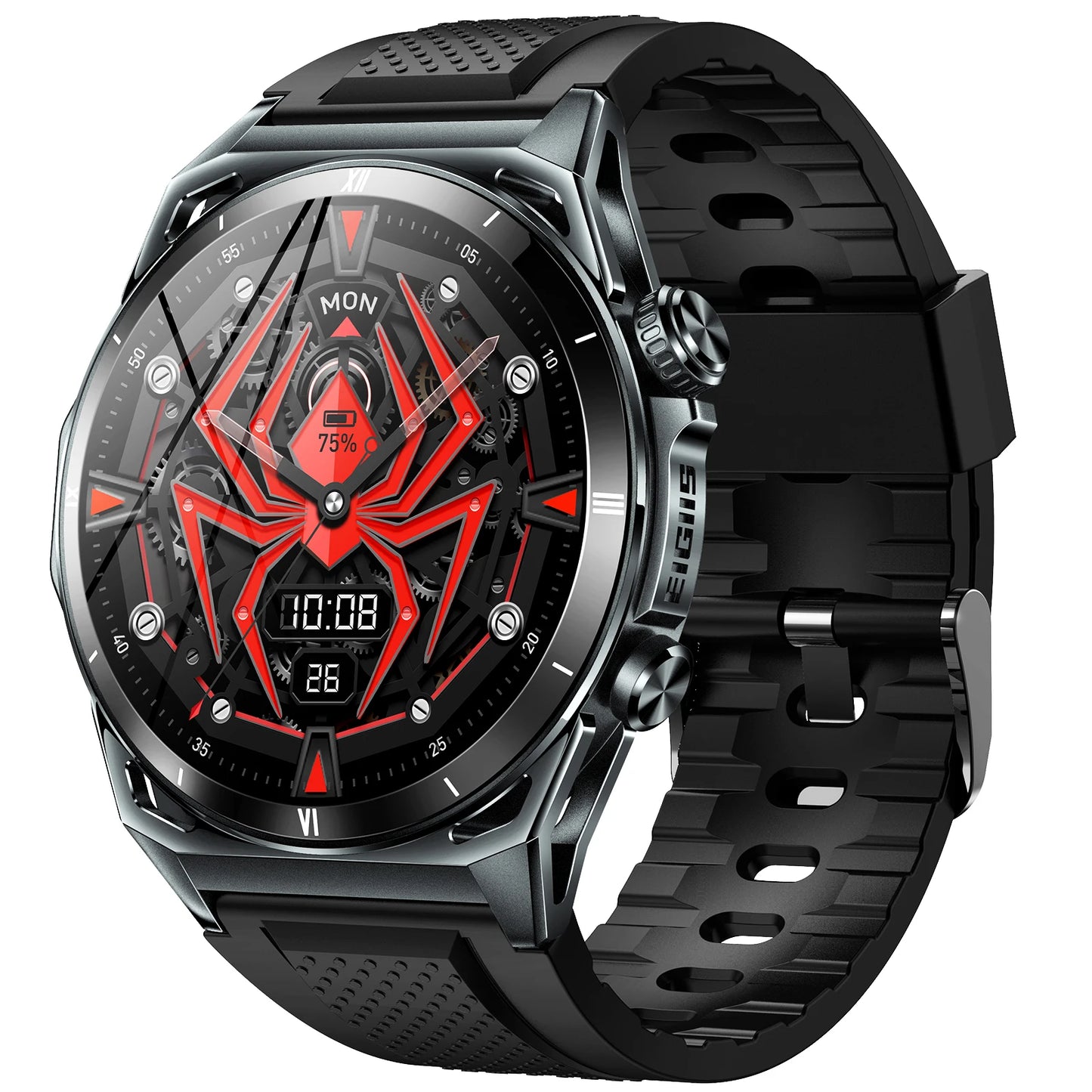 EIGIIS Men's Smart Watch KE6 1.43" AMOLED Display
